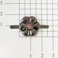 SM 1593 блек никель + розовый страз